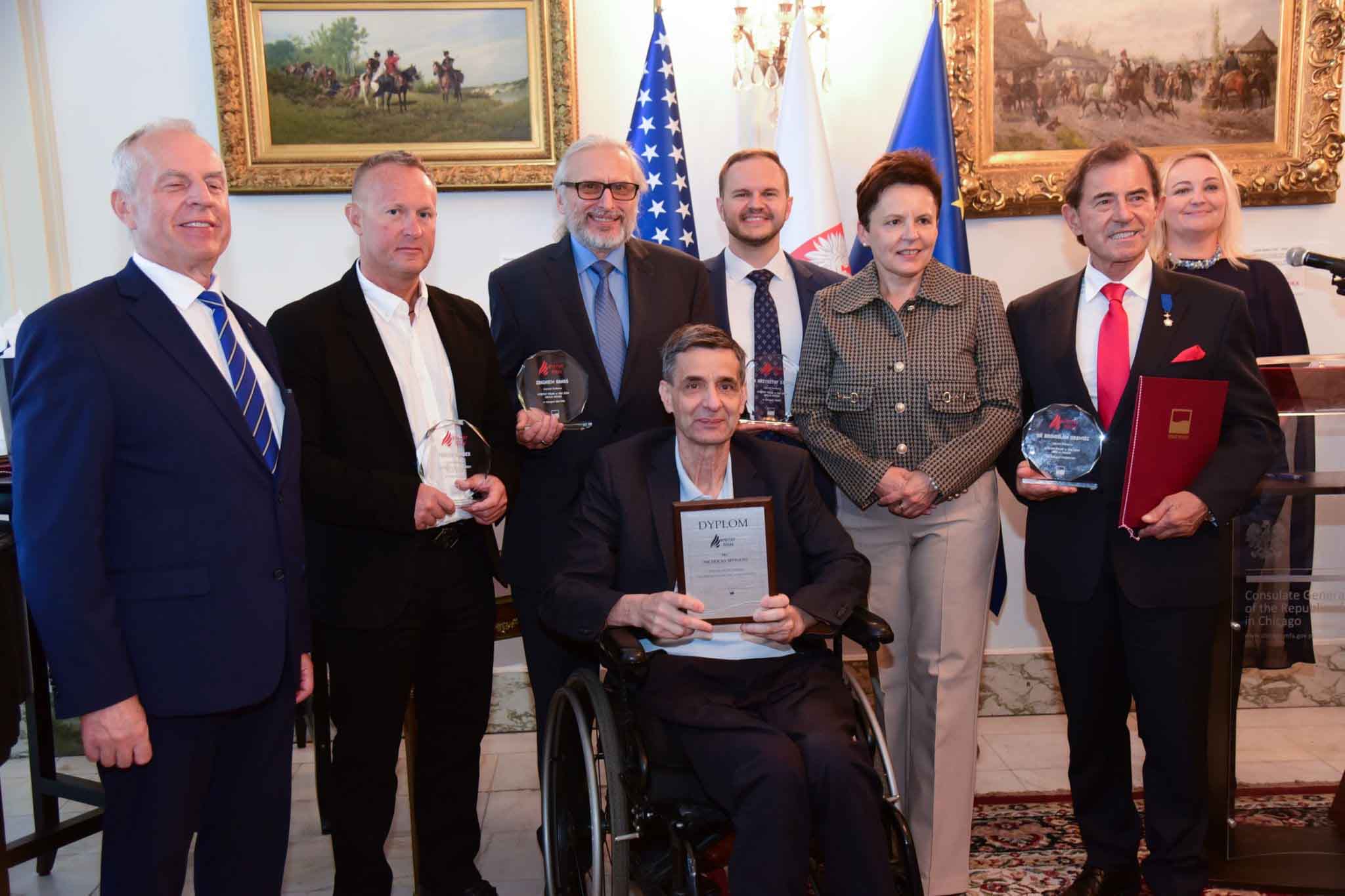 Awardees standing together for a photo